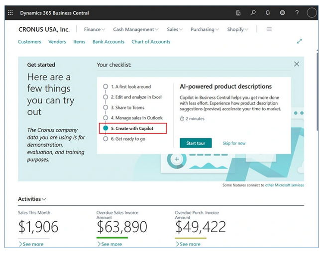 AI Adoption and Integration in Microsoft Dynamics 365 Business Central (D365 BC)
